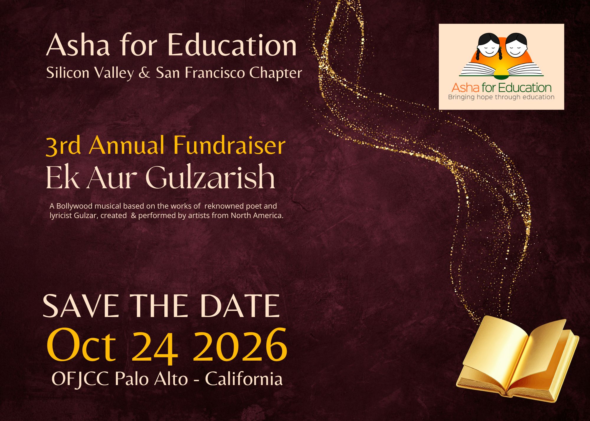 Gulzarish 2026 - Save the date - Oct 24 2026